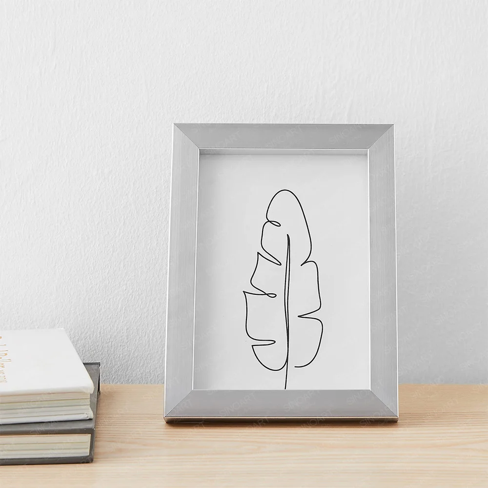 SINOART Silver Gold Black High Quality Deluxe Metal Frames Aluminium Photo Frame Metal Picture Frame