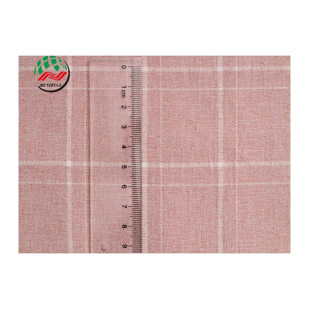 Wholesale 200gsm 91%Polyester 9%Rayon Yarn Dyed Fabric Ripstop Tartan Plaid Upholstery Fabric for School Uniforms