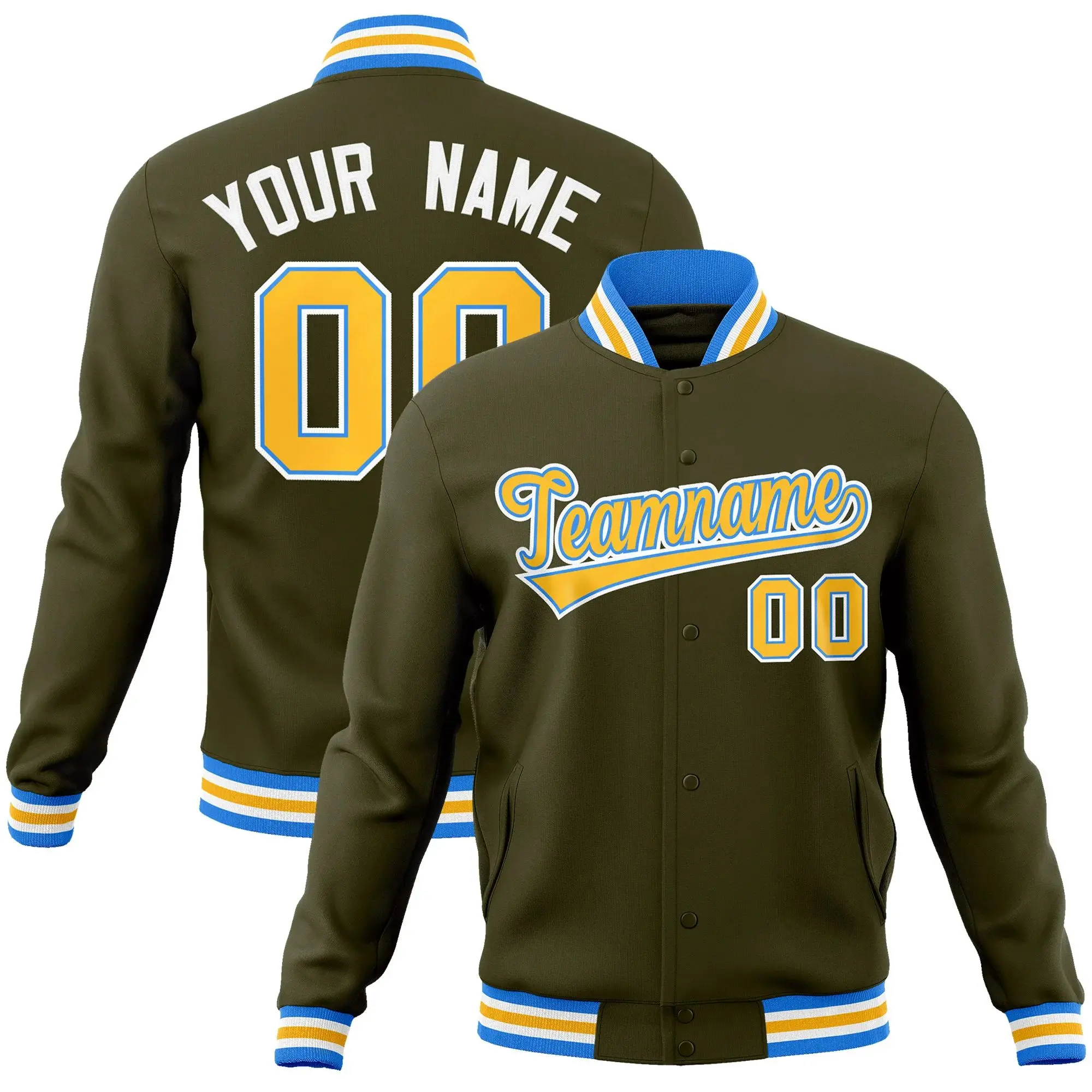Custom Baseball Jacket Classic Style Cotton Jacket Personalized Team Name Number Logo Sports Uniform