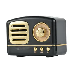 OEM/ODM Factory Wholesale Bass 3d Retro Mini Portable Boombox Speaker With FM Radio and TF Card