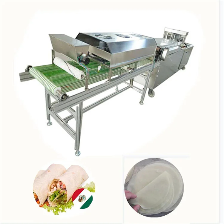 High speed 1600 pieces/h crepe tortilla chapati roti machine corn tortilla press bread machine mexican tortilla machine