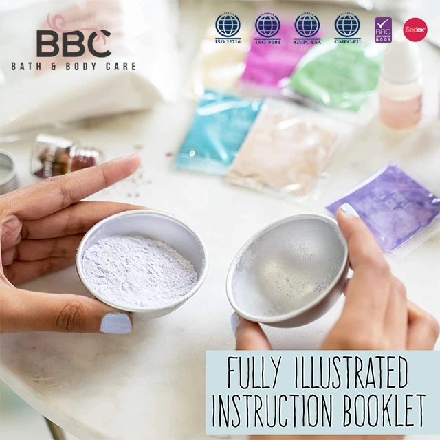 OEM Customized Private Label Colorful Ball Shape Bath Bomb with Dry Flower Box Package Gift Set for Spa
