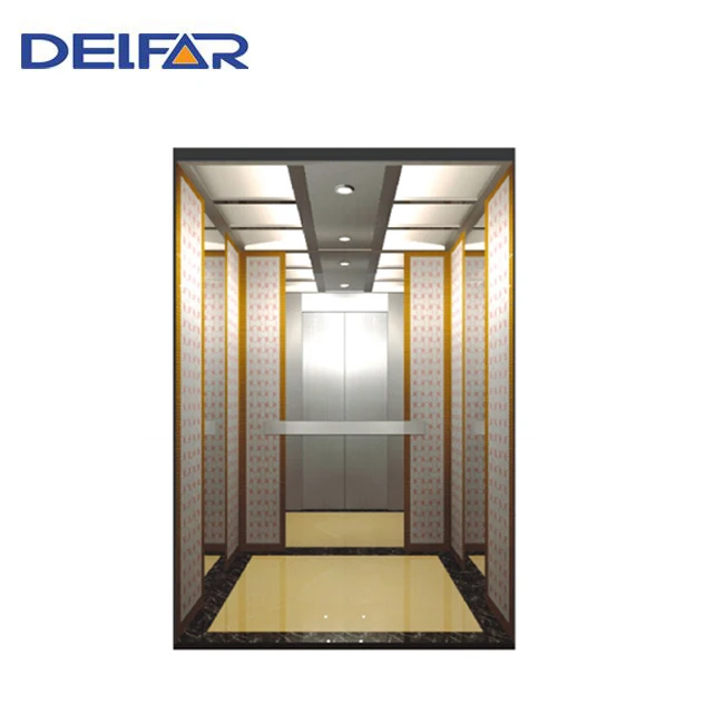 luxury decoration cabin office passenger elevator for 6 person