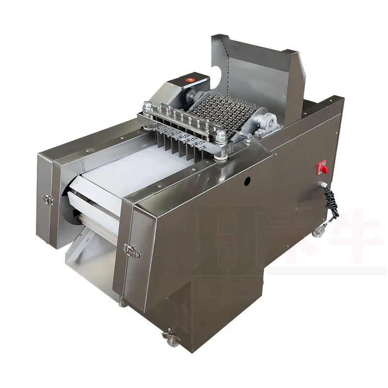 
frozen chicken meat and bone dicer machine fish beef meat cube cutting machine 