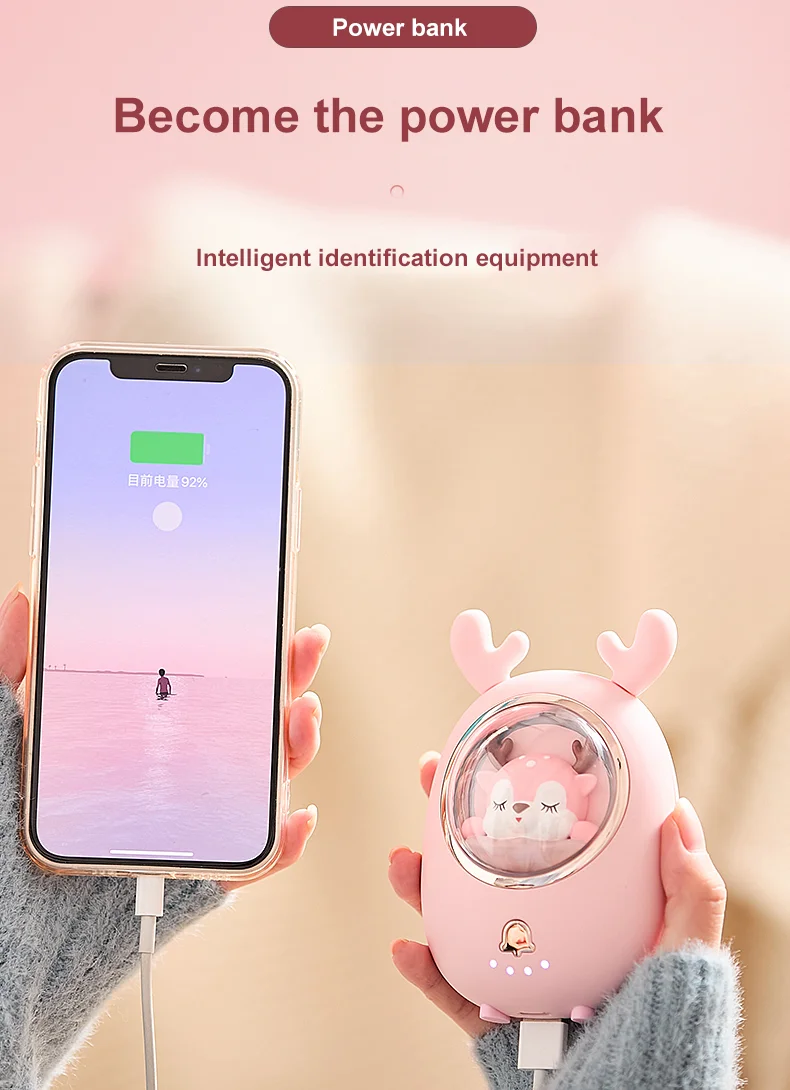 OEM Battery Powered Rechargeable  Hand Warmer Power Banks