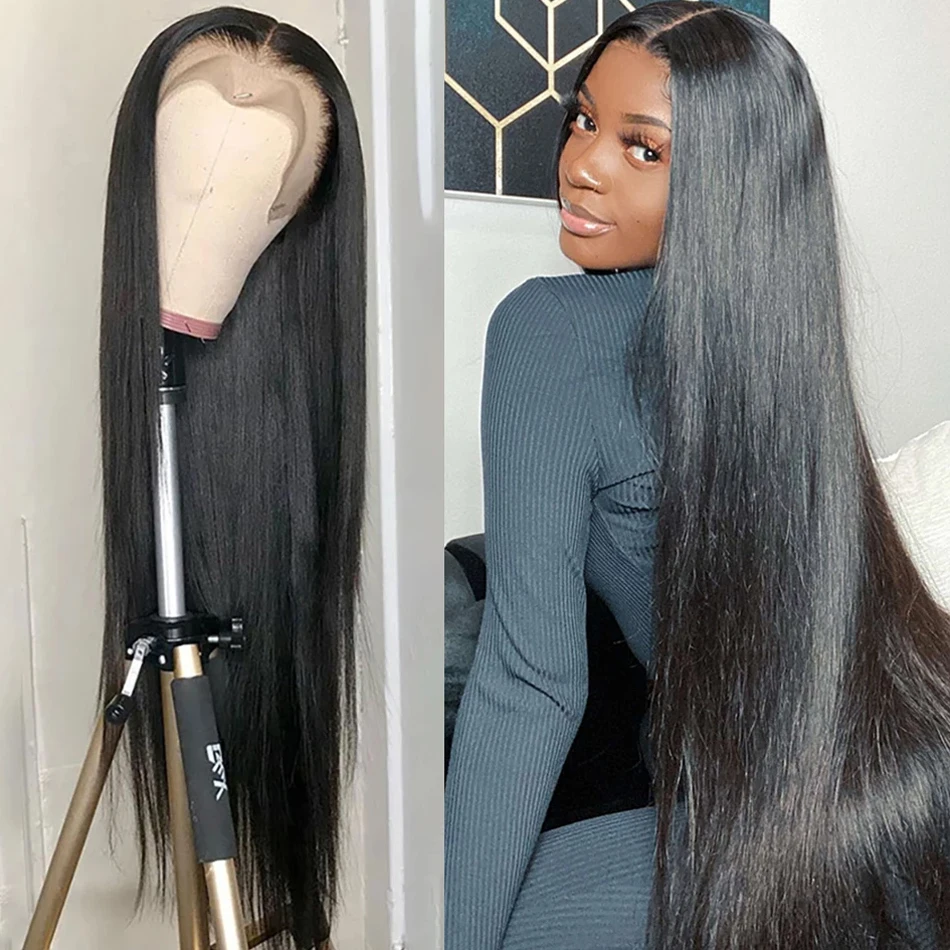 Glueless T Part Human Hair Lace Frontal Wig Bob Finger Wave Wig,Side Part Thin Skin Free Parting Hd Full Lace Wig Human Hair