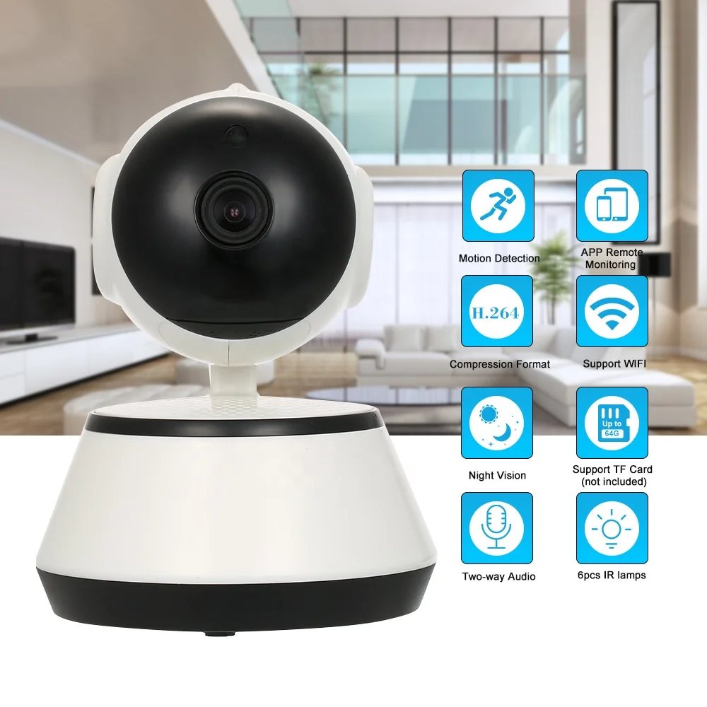 HD 720P 1 0 мегапикселей CMOS-датчик Wi-Fi-камера ИК-лампы камера удаленного мониторинга