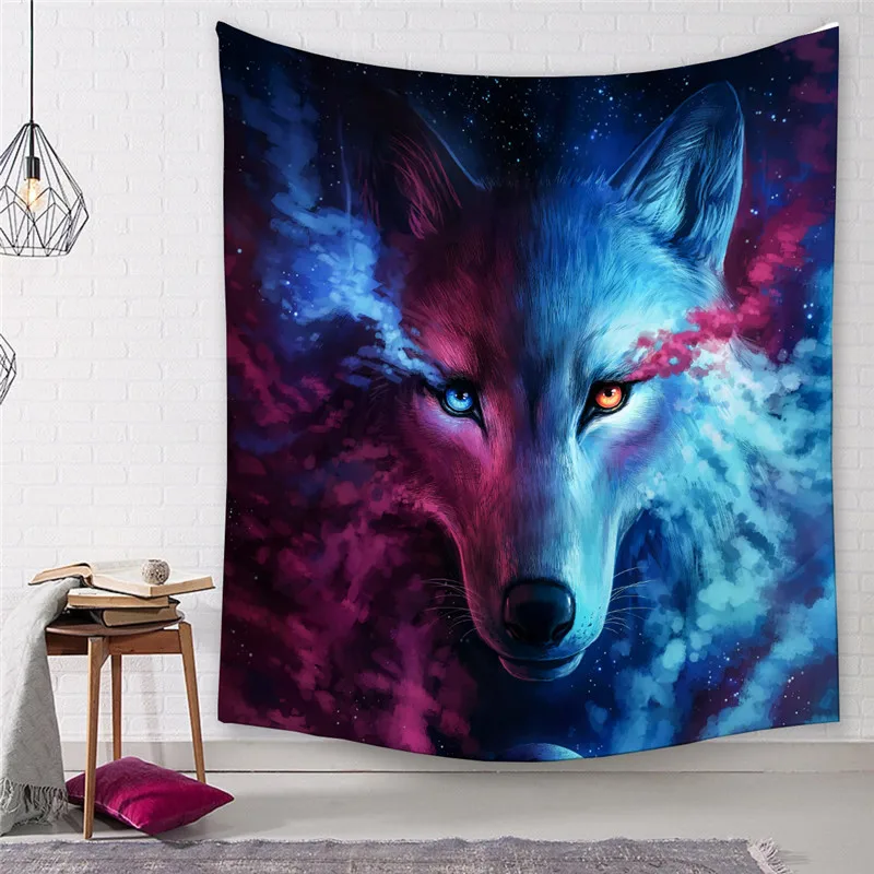 Siberian Wolf ~ Cross-border Amazon Nordic Song of Ice and Fire Wolf totem wall decoration tapestry hanging cloth