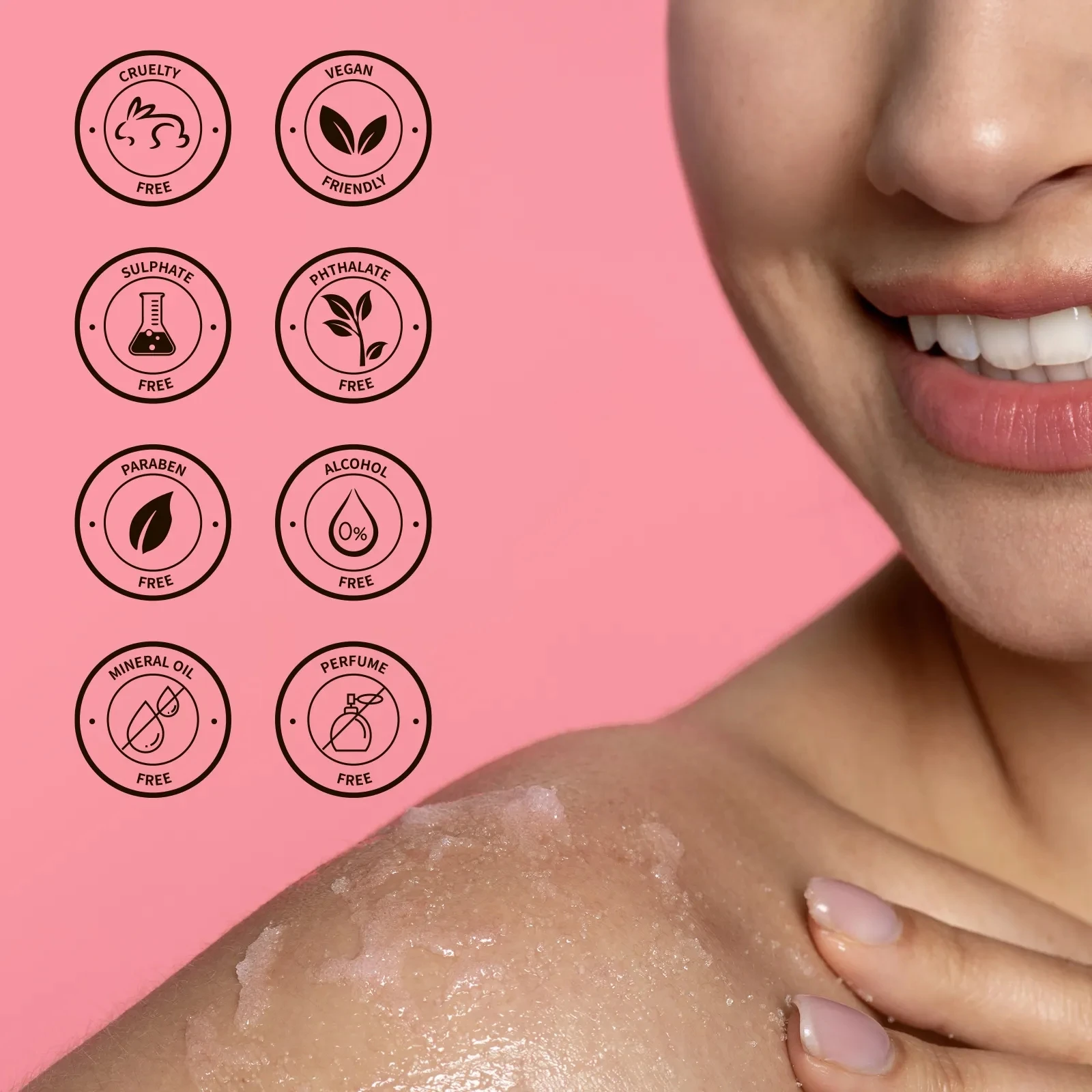 Factory Supplied Organic Body Scrub Deep Cleansing Cream with Whitening Exfoliating Effects Orange Smell Pure Natural Skin Care