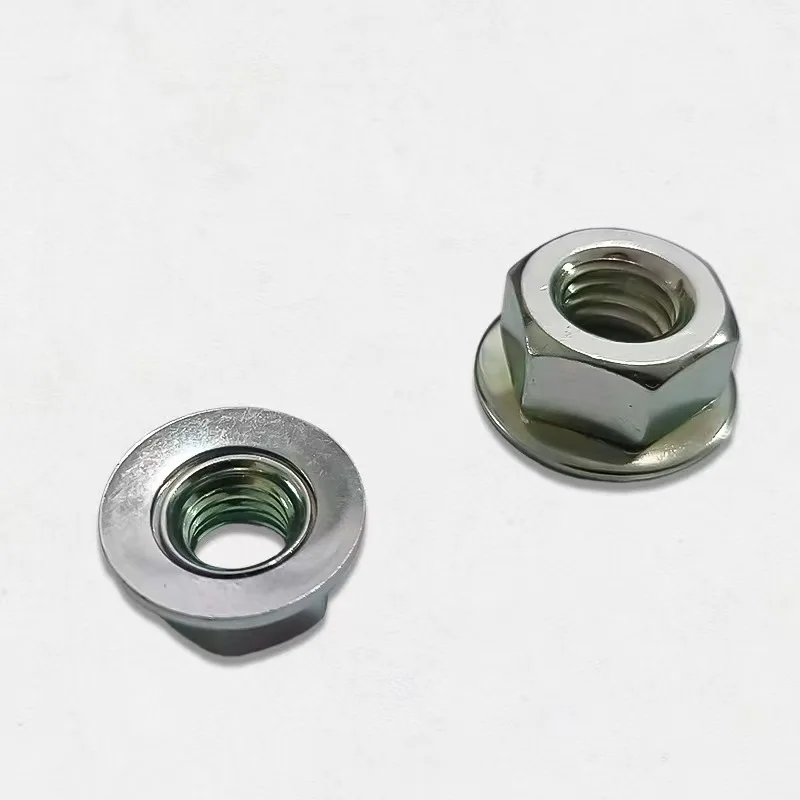 High quality China factory in low price hex flange nut with washer