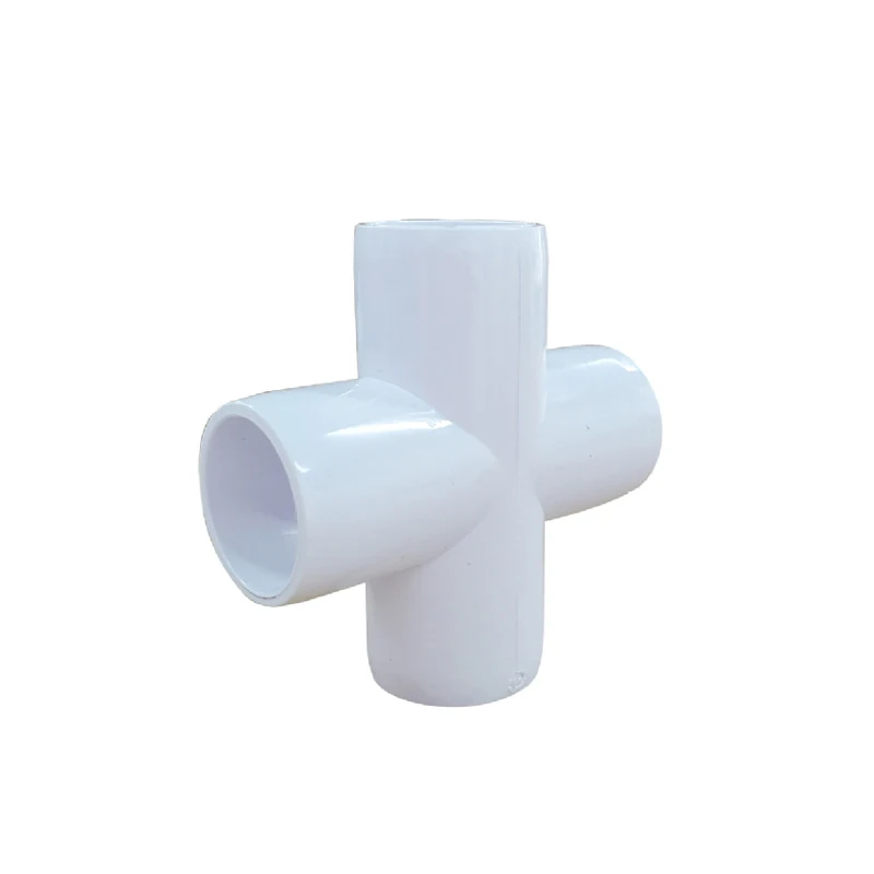 ANSI Sch40 Furniture Grade PVC Elbow Tee T Cross Fittings 3/4' 1' 1-1/4' UV Resistant Furniture PVC Custom Color Fitting