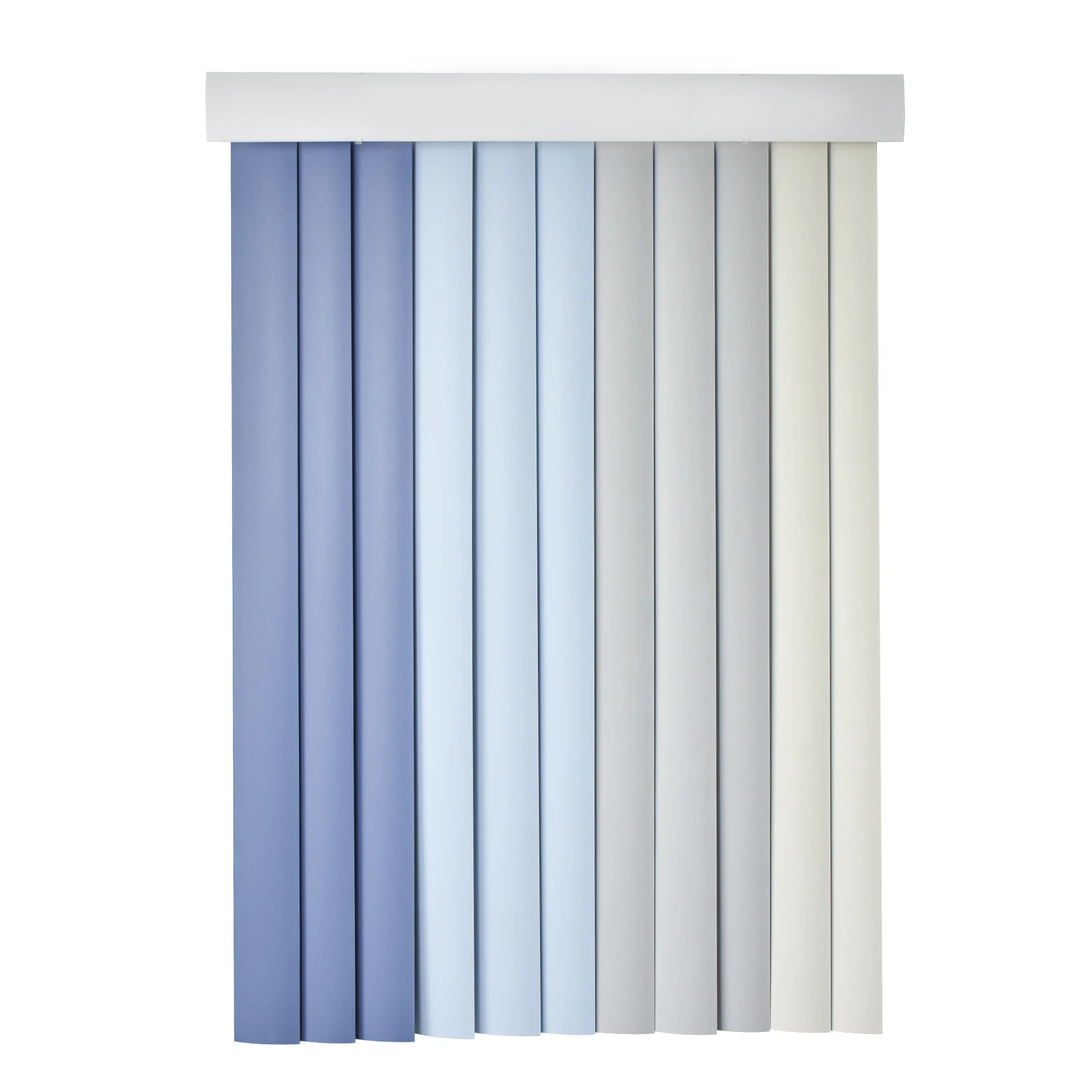 Decorative Polyester Easy Install Electric Blinds Pvc Slat Vertical Blinds