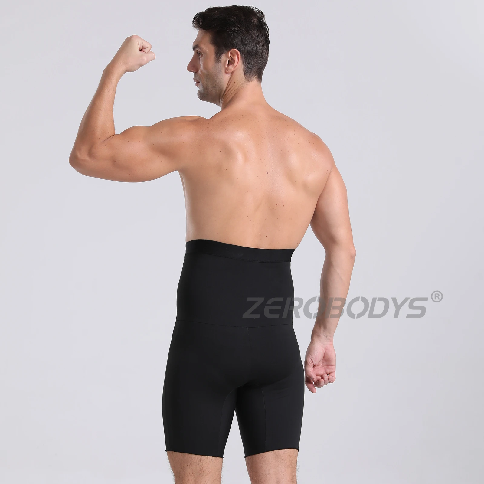 009 High Waist Compression Girdle Shorts Leg Slimming Underwear Briefs Men Tummy Control Shorts