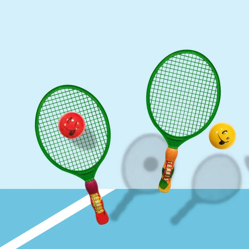 Hot selling colorful plastic beach tennis racket with pu balls