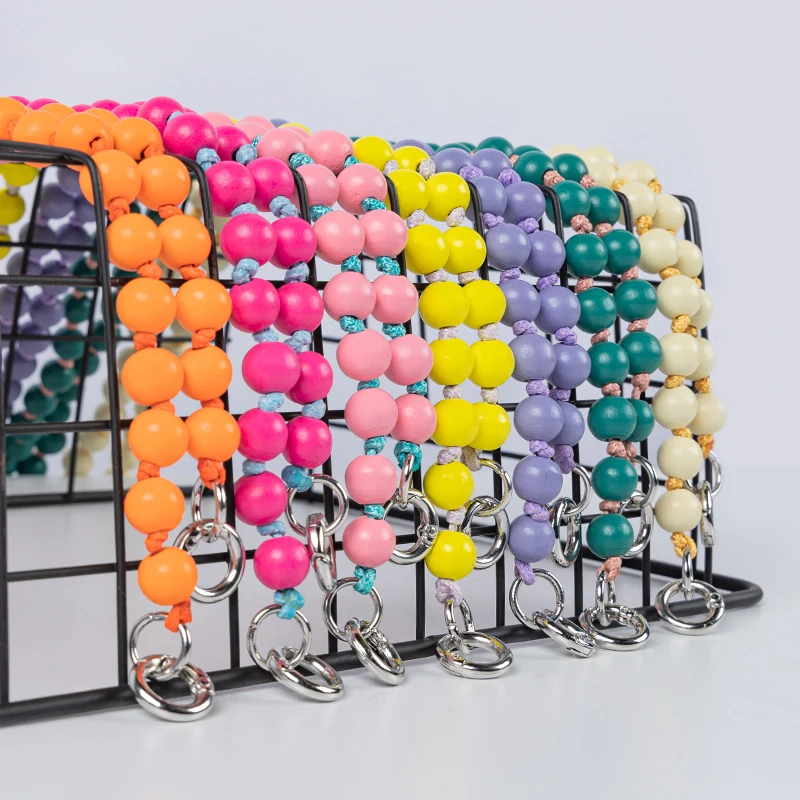 Европейские и американские границы ins деревянные бусины ручной работы DIY шнурок для мобильного телефона Подвеска из бисера Цепь для мобильного телефона