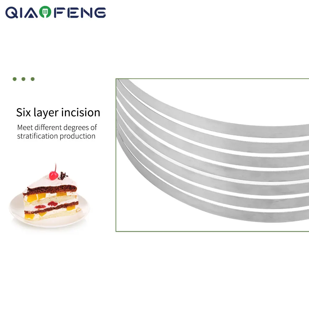 Baking Accessories Multi Stainless Steel Adjustable Layer Cake Slicer Cake Cutter Round Cake Ring Leveler