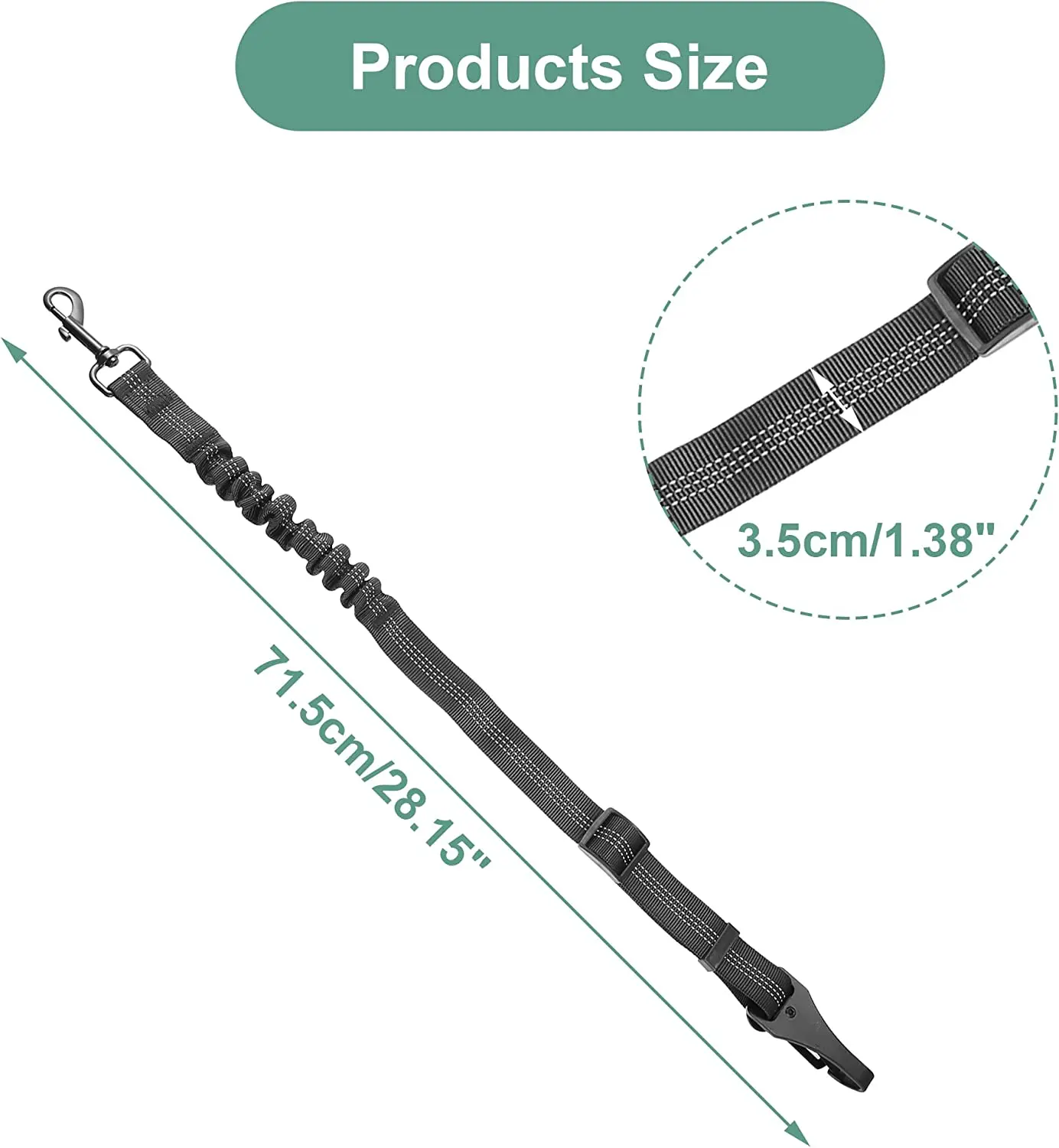 Reflective Adjustable  custom Pet Dog car Harness with Easy Control Training Handle for  Dogs