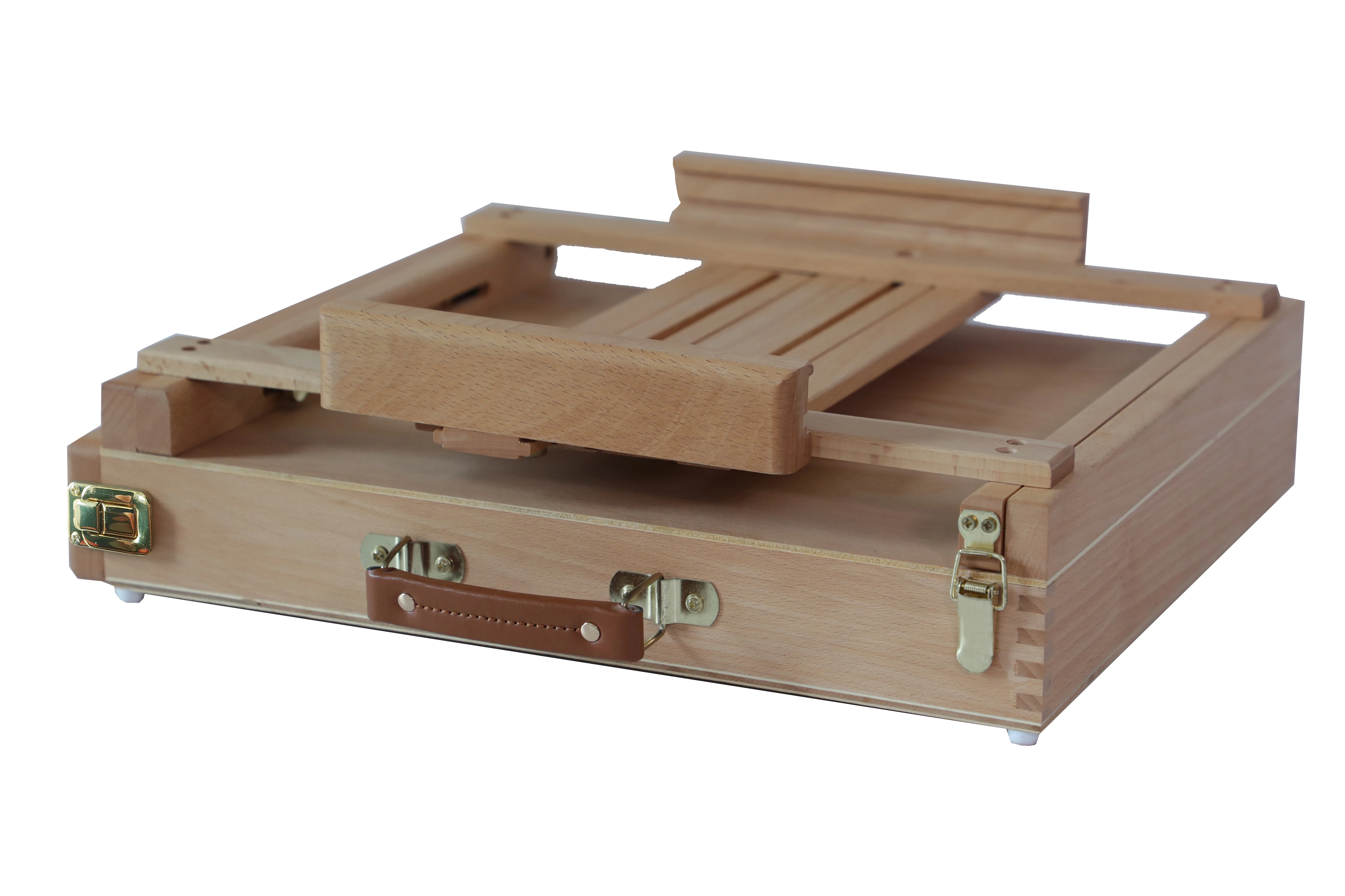 China Supplier Wholesale Natural Movable Easel Wooden Sketch Box Tabletop Easel Box