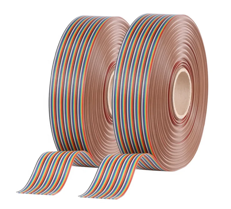 Customized Pitch 0.635mm/1.0mm/1.25mm/2.54mm FFC color Ribbon Cable