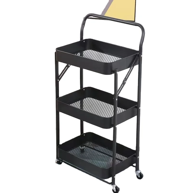 Hot Sales Charming Self 3 Tier Bathroom Kitchen Rack Trolley
