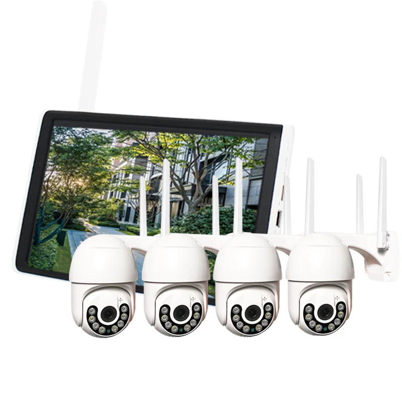10 Inch 1TB 1080P Wireless CCTV Security Camera System 4CH Wifi NVR Kit