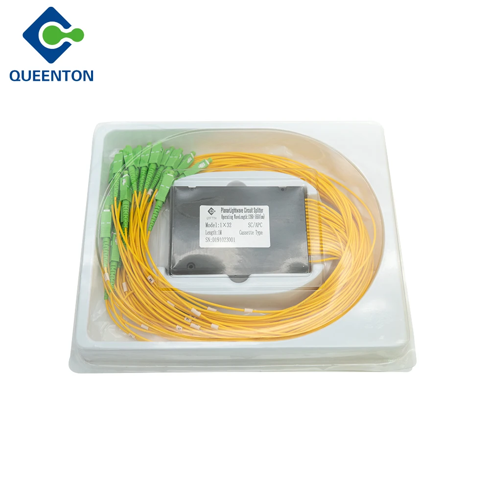 Cassette Mount Splitter PLC Fiber Type 1*2/4/8/16/32/64 Circuit SC/FC/ST/LC Splitter PLC FTTH equipment