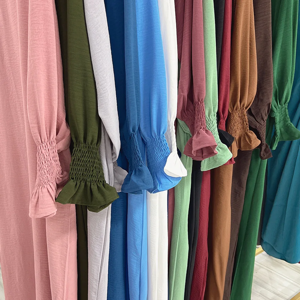 Abaya Dubai Turkey Muslim Hijab Dress Elegant African Dresses for Women Long Sleeve Kaftan Chiffon Maxi Dress Islam Clothing