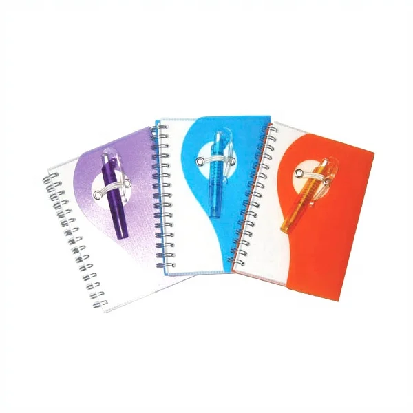mini spiral notebook with pen