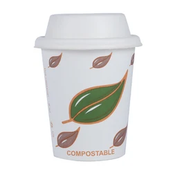 Promotional Widely Used Biodegradable Sugarcane Bagasse Paper Pulp Coffee Cup Tea Cup With Lid