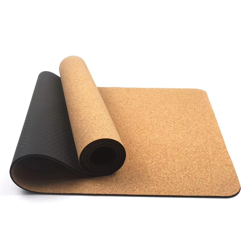mat de yoga Eco Friendly Cork Rubber, Lightweight with Perfect Size 72 x 24 inches and 4mm Thick yoga mat