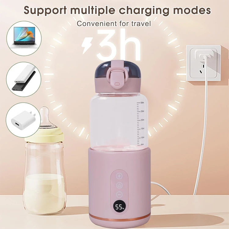 300ml portable baby bottle milk warmer 4 in 1 baby milk bottle warmer sterilizer dry burn