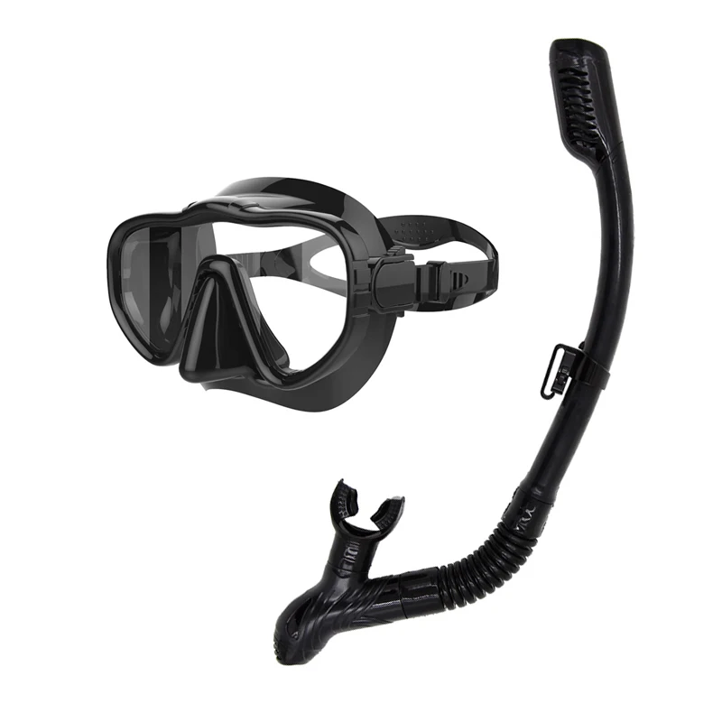 2021 New Adult Snorkeling Diving Goggles Set Silicone Anti Fog Large Lens Glasses Swimming