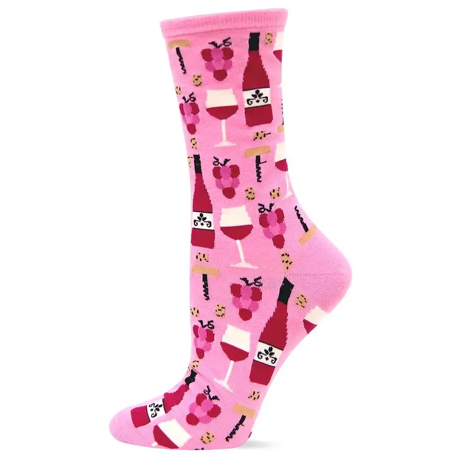 OEM Novelty Luxury Red Wine Socks for Women
