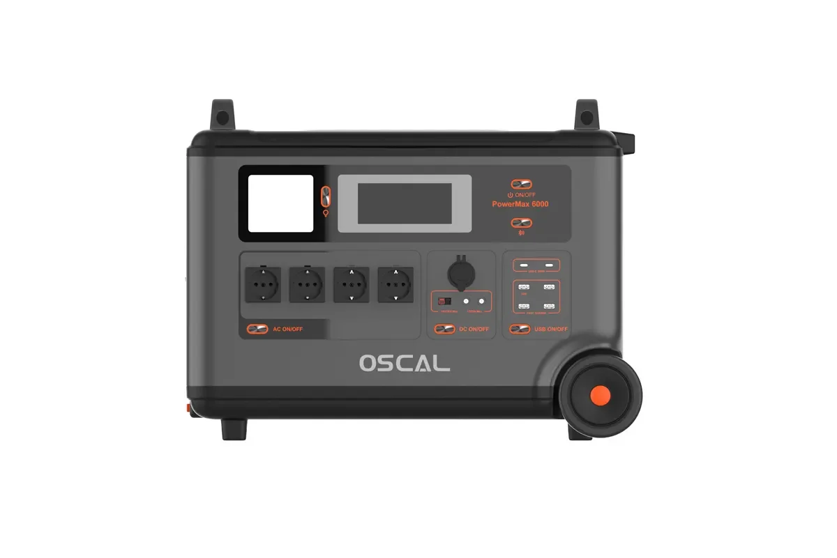 Oscal Power Max 6000 портативная электростанция 57600 кВтч 120 В/240 В умная Батарея управления приложением удлиняет надежную электростанцию Вт