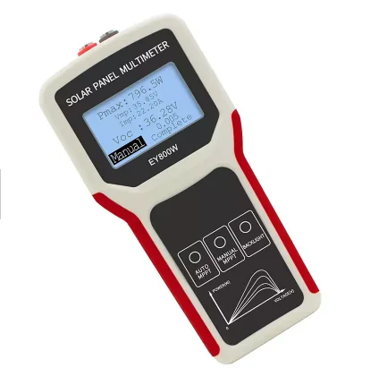 QJC EY800W LCD MPPT solar panel multimeter solar panel tester smart current tester voltage tester digital power meter VOC