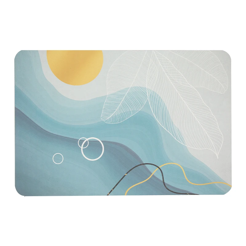 SHENGDE Chair Bath Kitchen Mat Minimalist Bedroom Roll Modern Area Art Office Area Rug Design Base Cloth Carpet Rubber Floor Mat