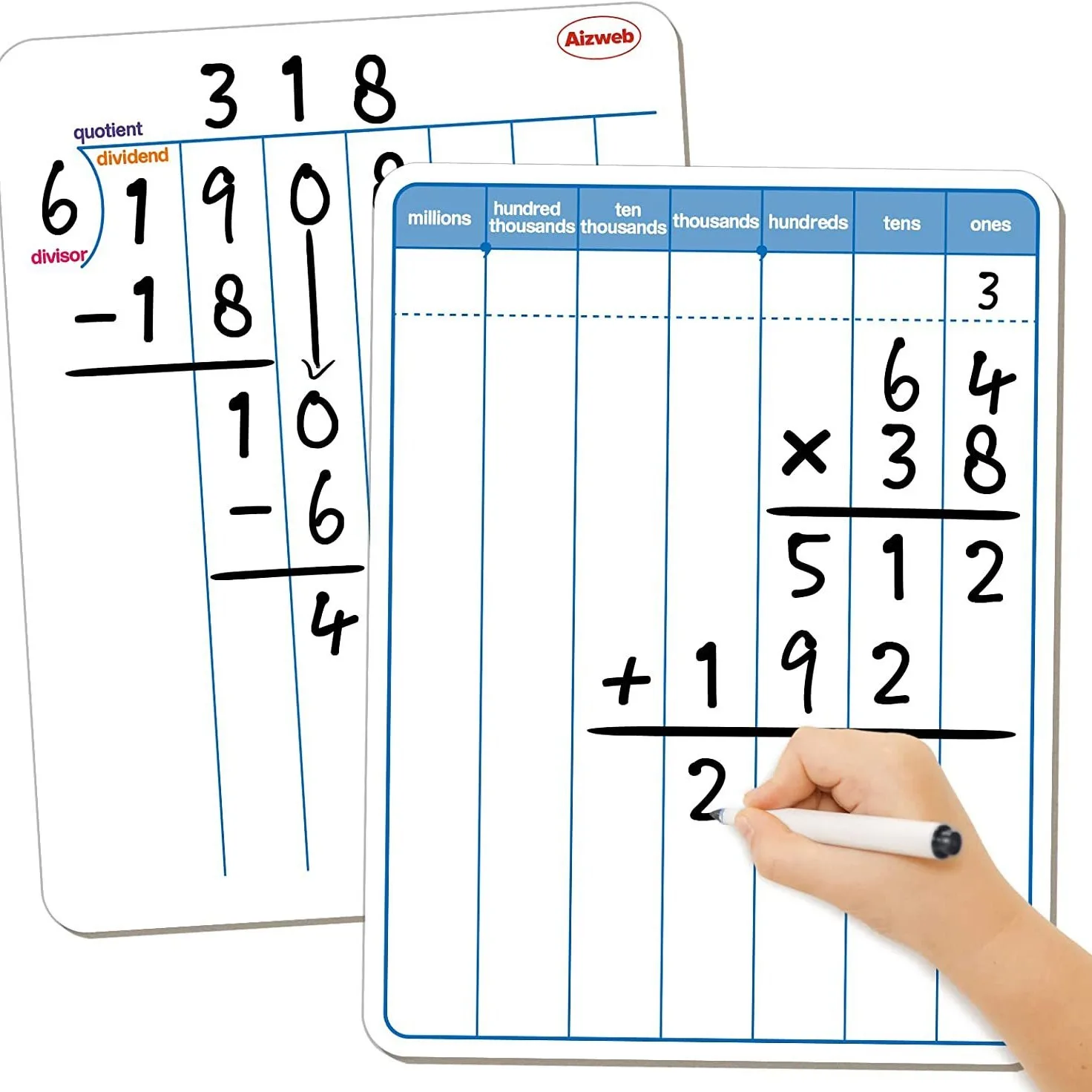 Double Sided Times Table Customized Math Dry Erase Multiplication Chart Magnetic Whiteboard