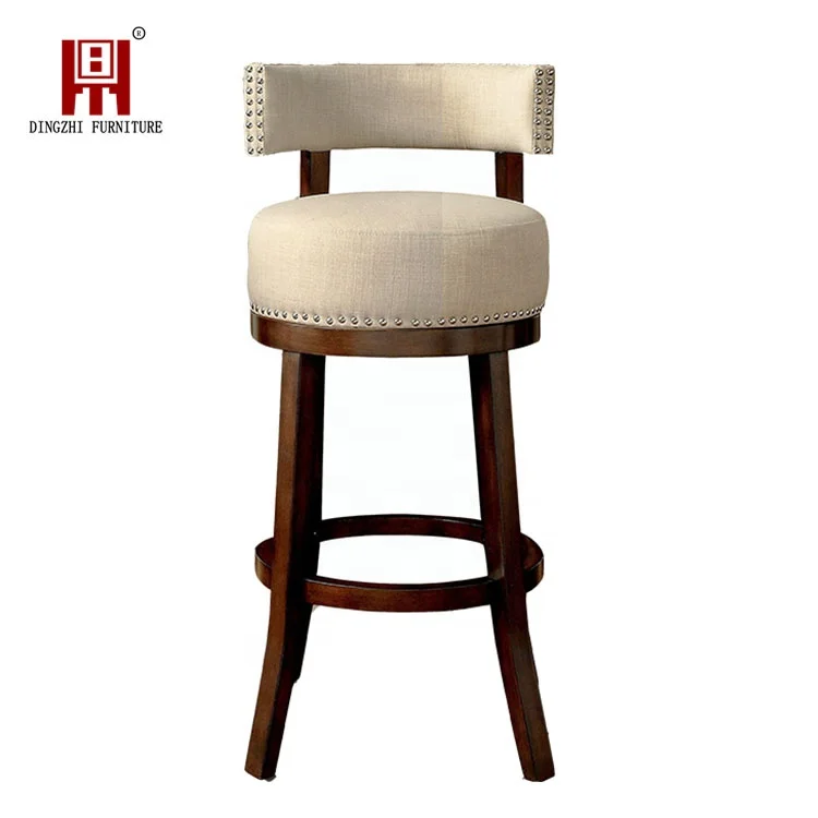 
Dingzhi Modern Stool Bar Swivel High Bar Stool Back Rest Bar Chair 