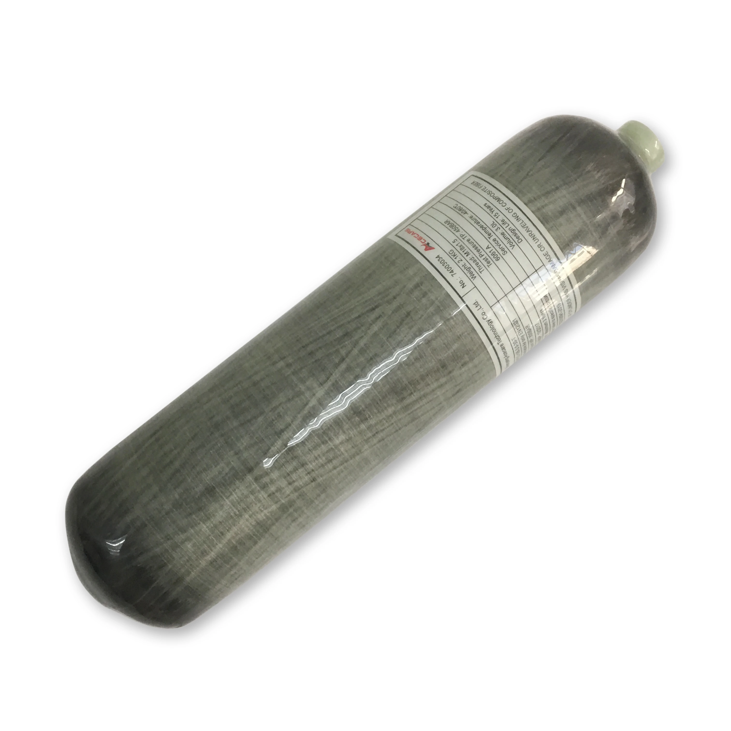 High Pressure SCBA Tank 3L 300Bar 4500Psi Composite Cylinder