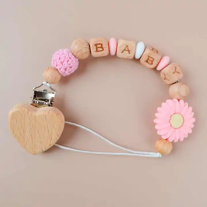 Daisy anti drop chain, large small daisy crochet yarn ball nipple chain