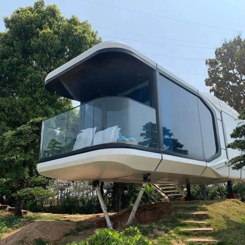 Deluxe European-Style Steel Modular Box House Unsuite Bunk Two Rooms Capsule Room Suite Capsule Unsuite Space