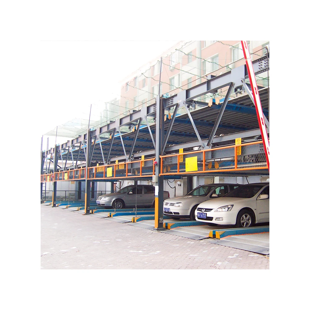 Efficient Multi-Story Basement Steel Car Lift Vertical Hoist Puzzle Parking System Button Painted Motor Parking Car Stacker