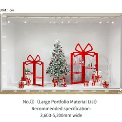 O&M Display Design Store Display Showcase Retail Christmas Decorations Stores Window Display Props Shop Window Decoration