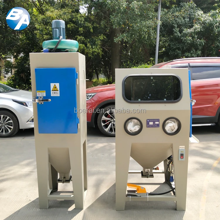 equipment  CE compliant / Sand blasting machine with vacuum dust collector