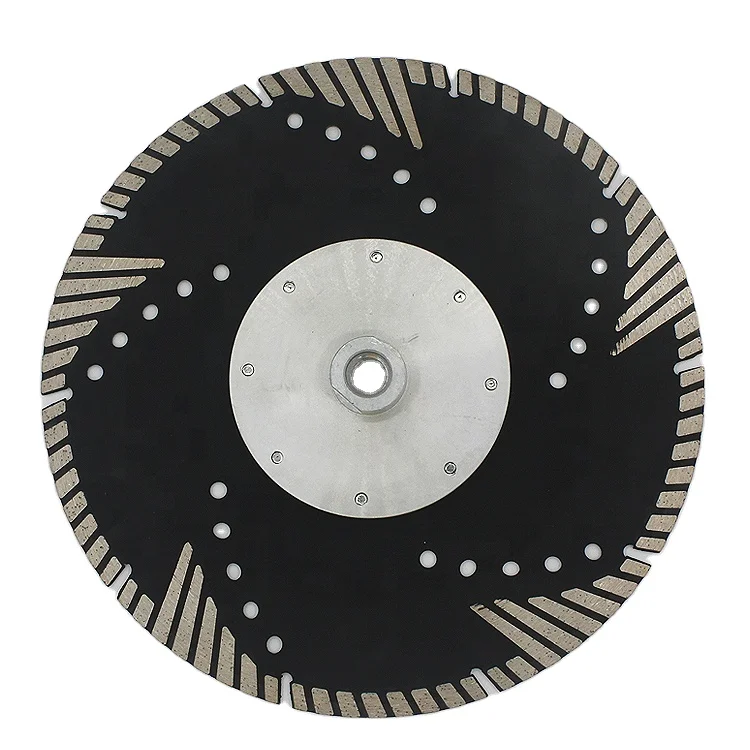 9 Inch 230 MM  Triangular Wave Type Diamond Cutting Saw Blade For Concrete Granite Stone