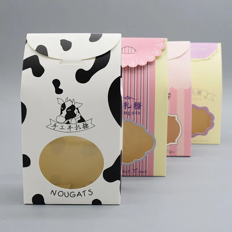 wen zhou factory candy box with nougats printing ivory board 250g high quality