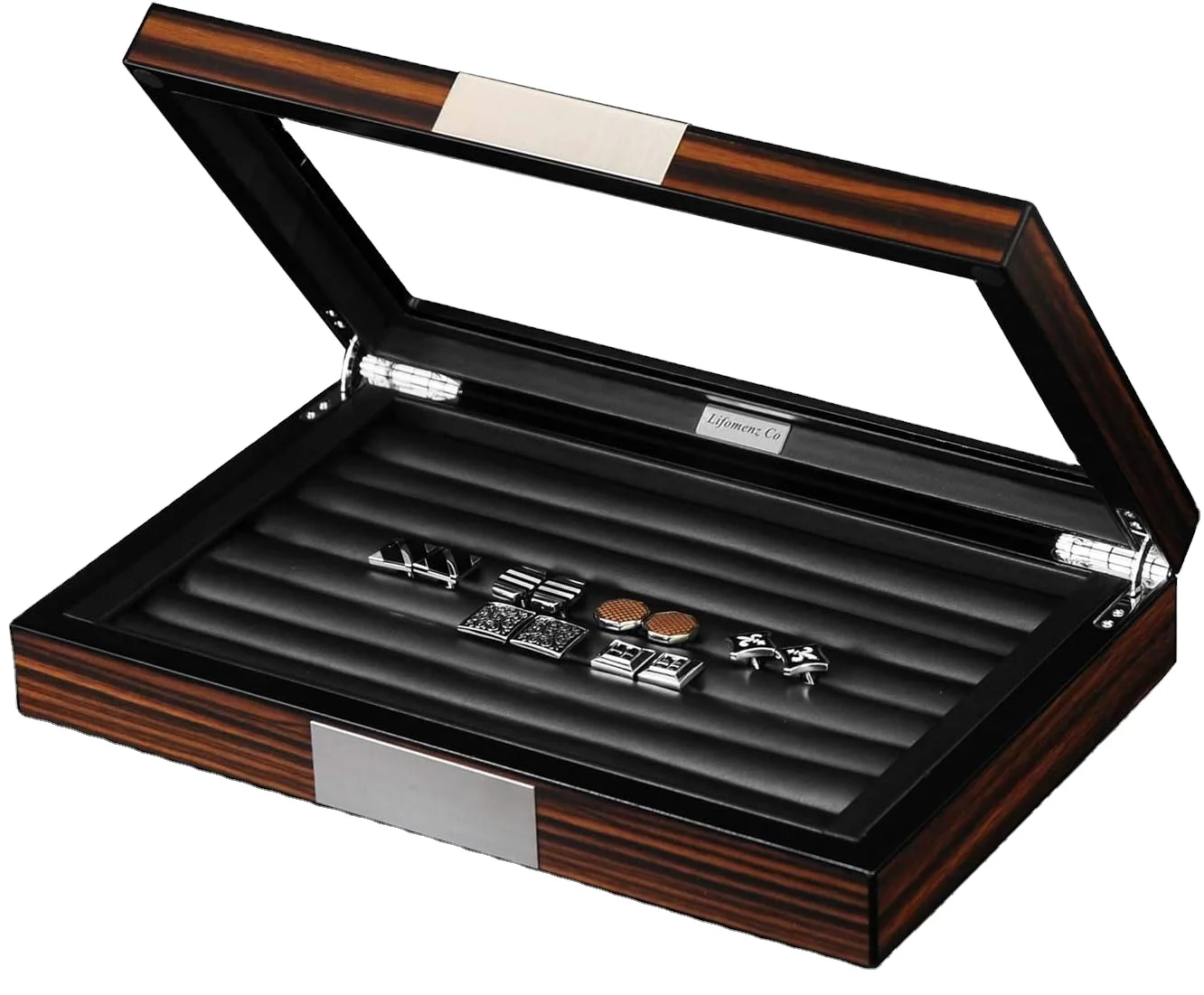 Custom Wooden Ring Gift Box Velvet Ring Box With Ring Jewelry Storage Packaging Box