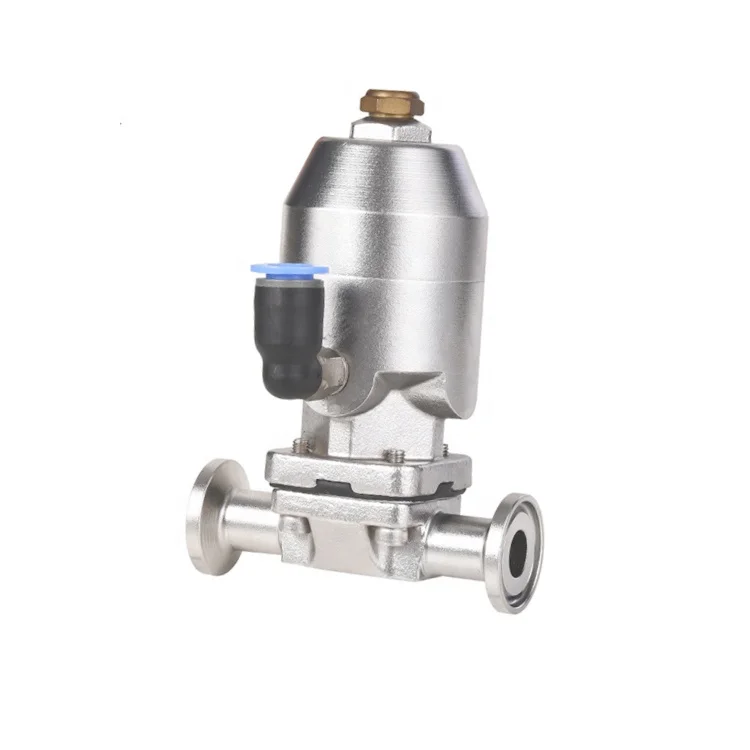 Tri Clamp Stainless Steel Pneumatic Sanitary Mini Type 2 Way Diaphragm Valves