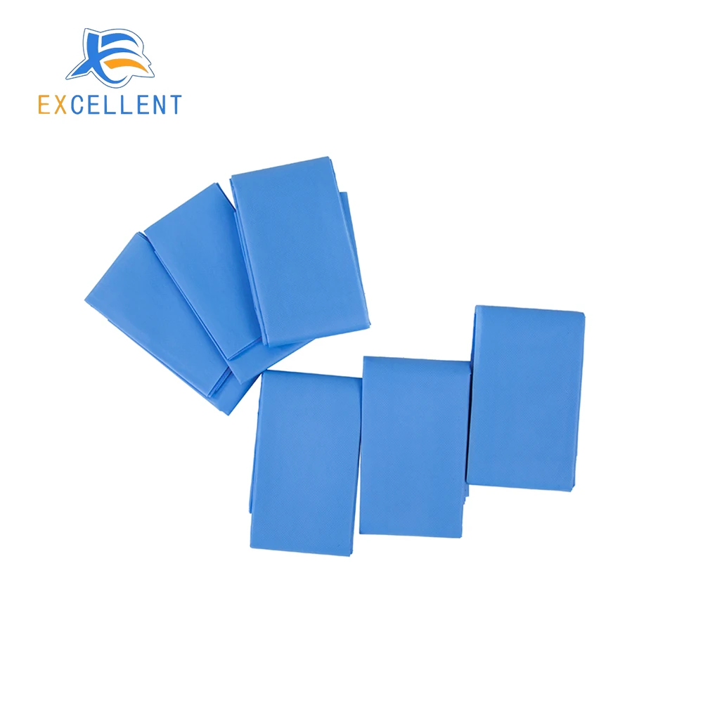 Blue Color Non Woven Disposable Sterile Medical Universal Surgical Drape Sheet Adhesive Fenestrated Drapes with Hole