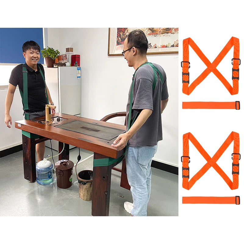 Forearm Forklift Shoulder Harness 2-Person Shoulder Moving Straps Set For Lift and Move Furniture Appliances or Heavy Objects